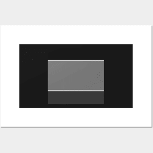 monochrome simple abstract design Posters and Art